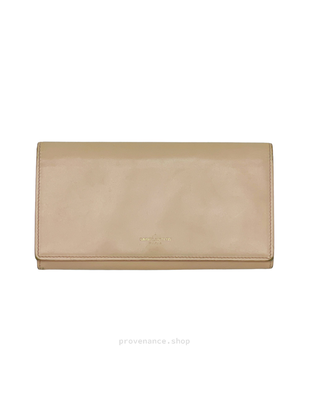 🔴 Saint Laurent Paris Long Wallet - Blush